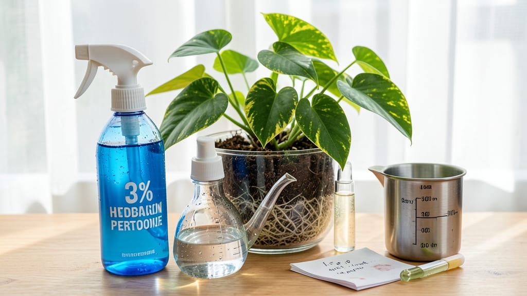 How Much Hydrogen Peroxide in Plant Water: Safe Dilution Ratios for Fungus-Free Roots