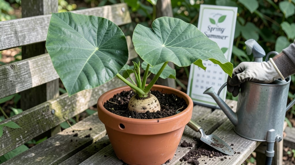 When to Plant Elephant Ear Bulbs in Pots: Container Timing for Zero Frost Damage
