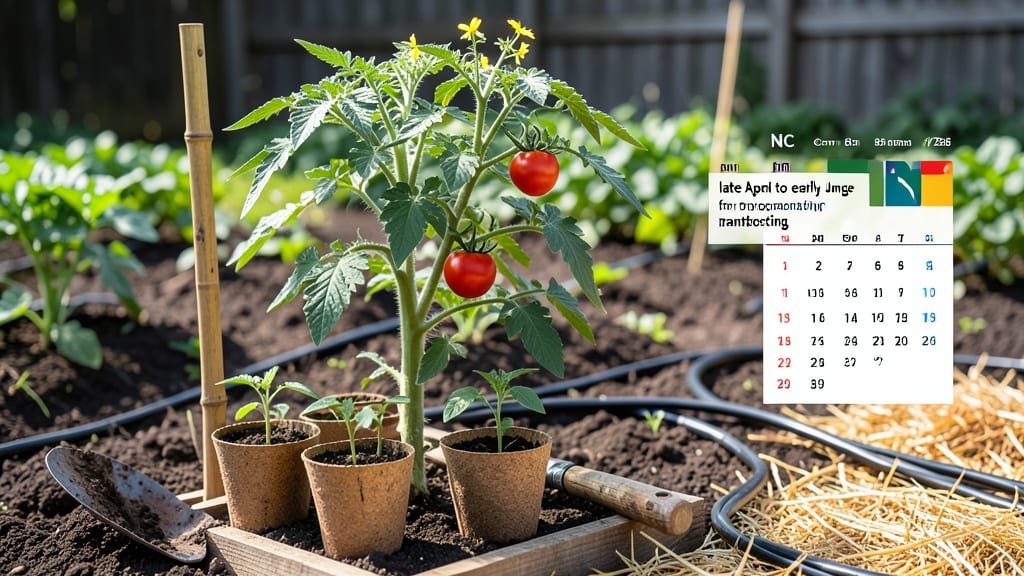 When to Plant Tomatoes in North Carolina: Microclimate-Specific Start Dates for Maximum Yield