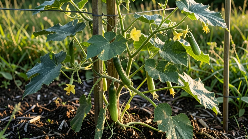 How Tall Do Cucumber Plants Grow: Vining vs Bush Types and Space-Saving Tips